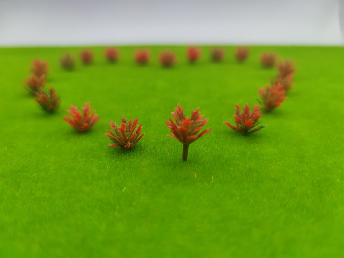 Model Tree Bushes, HO Scale Flower Grass Forest Greenery Plants Building Park Garden Miniature Landscape Layout 1:87/1:100