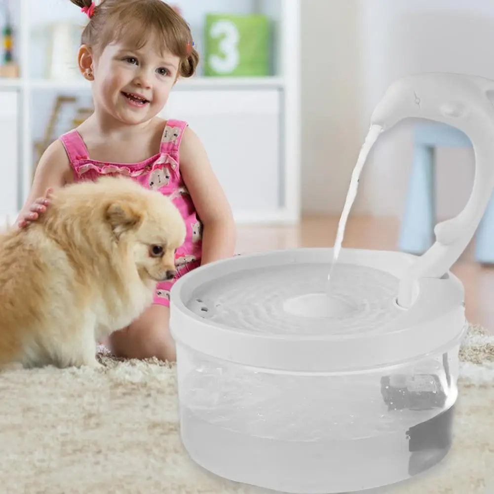 2L Automatic Cat Water Fountain LED Electric Mute Water Feeder USB Dog Pet Drinker Bowl Pet Drinking Dispenser For Pet Cat & Dog Mike's mixed store