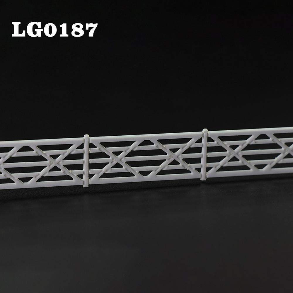 1 Meter HO Scale 1:87 White Building Fence Wall Model Trains Diorama Accessory