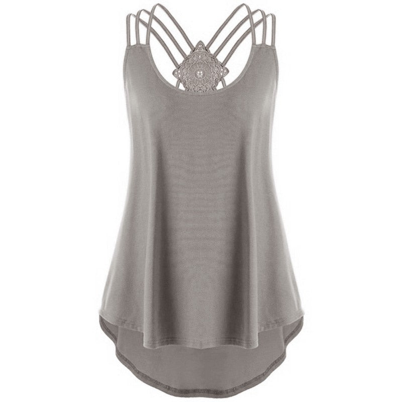 Womens Casual V Neck Vest Top