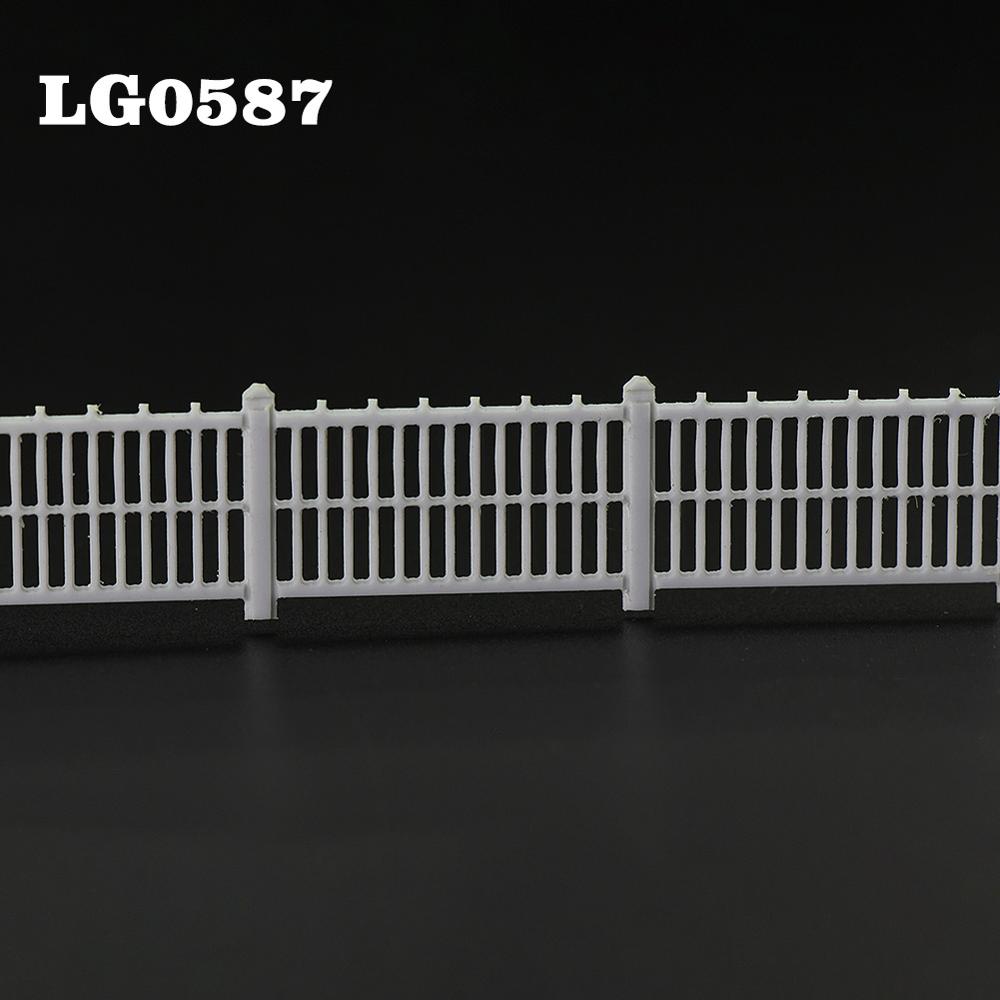 1 Meter HO Scale 1:87 White Building Fence Wall Model Trains Diorama Accessory