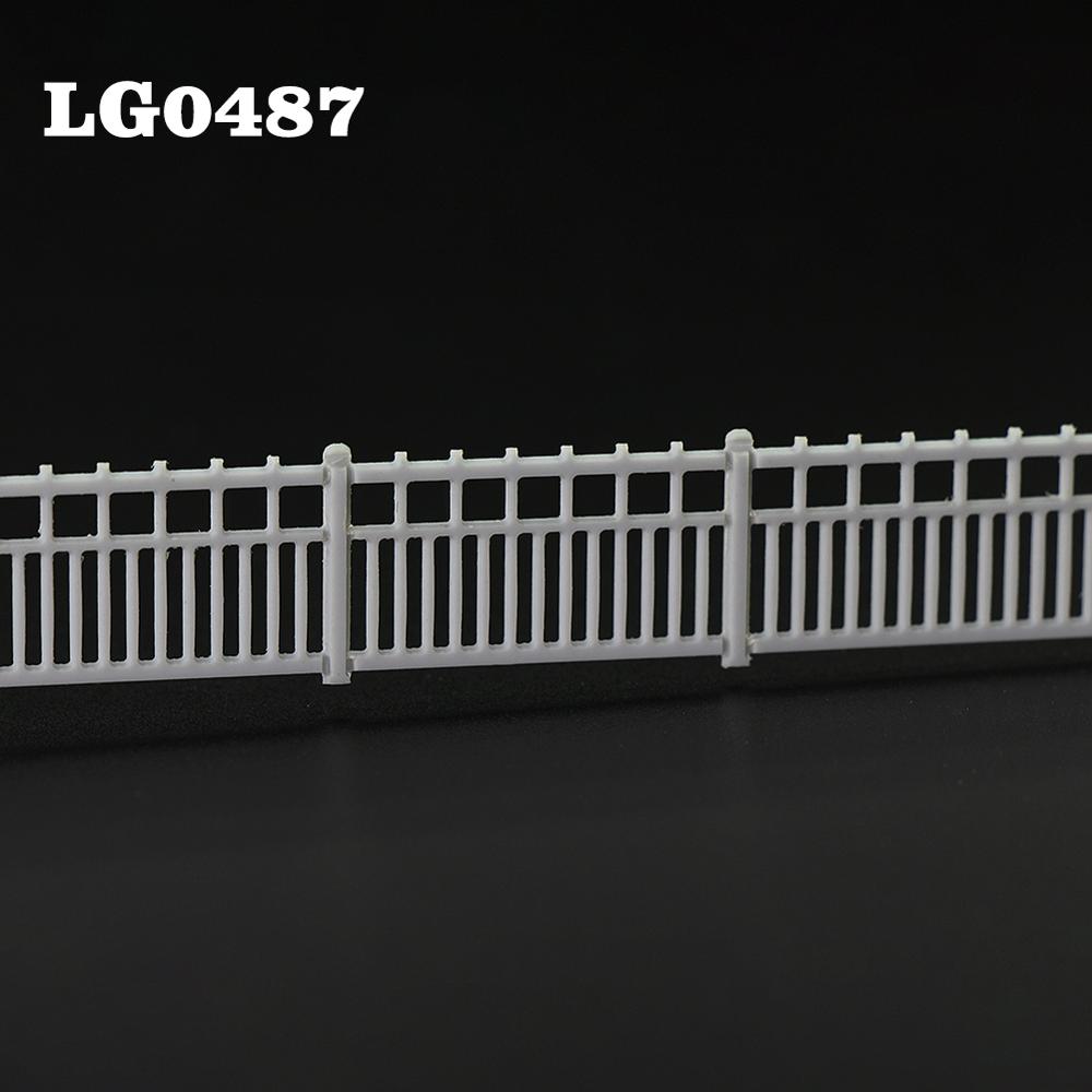 1 Meter HO Scale 1:87 White Building Fence Wall Model Trains Diorama Accessory