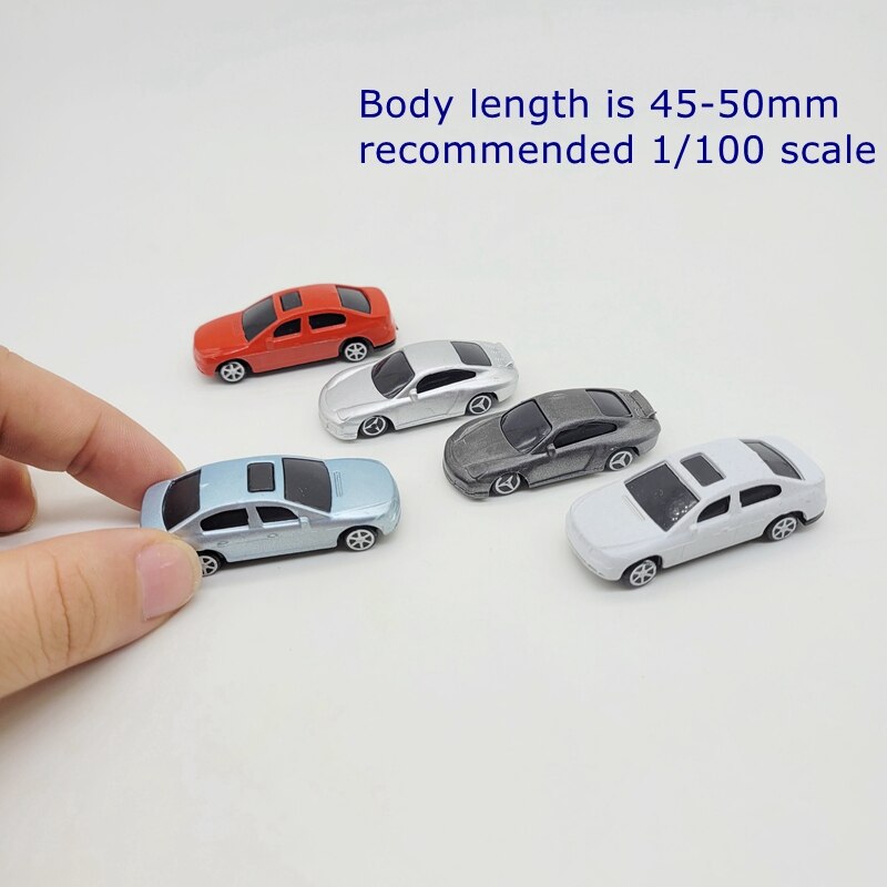 5Pcs Model Car Miniature Architecture Vehicle Railway Train Layout Landscape HO/TT/N scale Toy GIfts 1:75 1:87 1:100 1:150 1:200