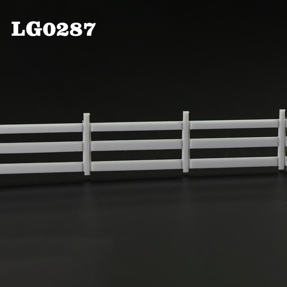 1 Meter HO Scale 1:87 White Building Fence Wall Model Trains Diorama Accessory