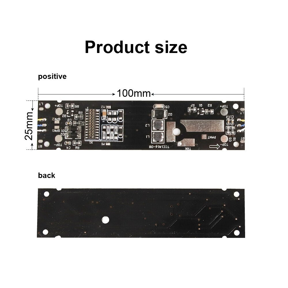 1pc 1:87 HO Train Toy Accessories IC Circuit PCB Board Compatible Train Head With Light and Speaker