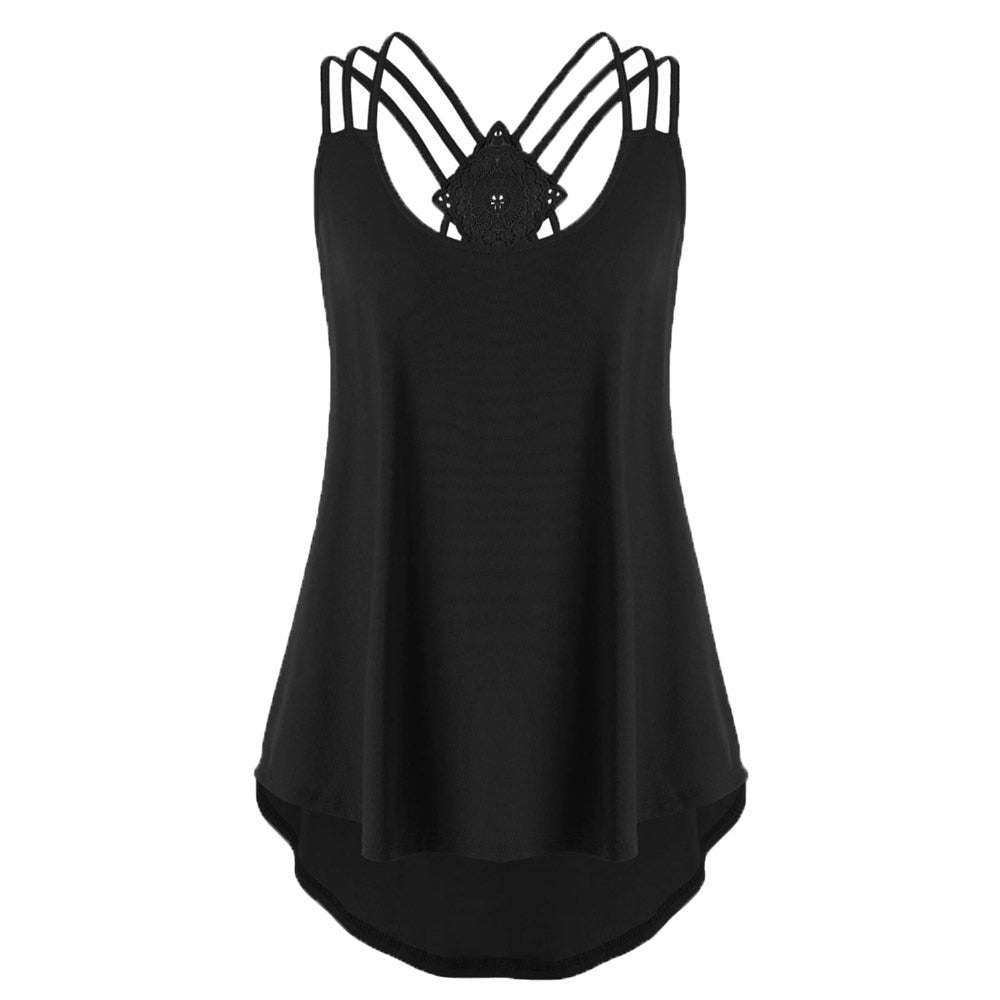 Womens Casual V Neck Vest Top