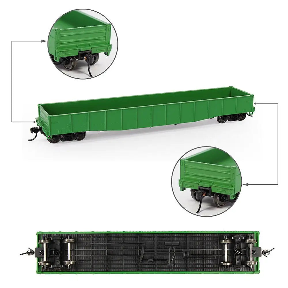 Evemodel 1 Unit HO Scale 1:87 53ft Low-side Gondola Car Open Railway Wagon Model Trains Freight Car C8743