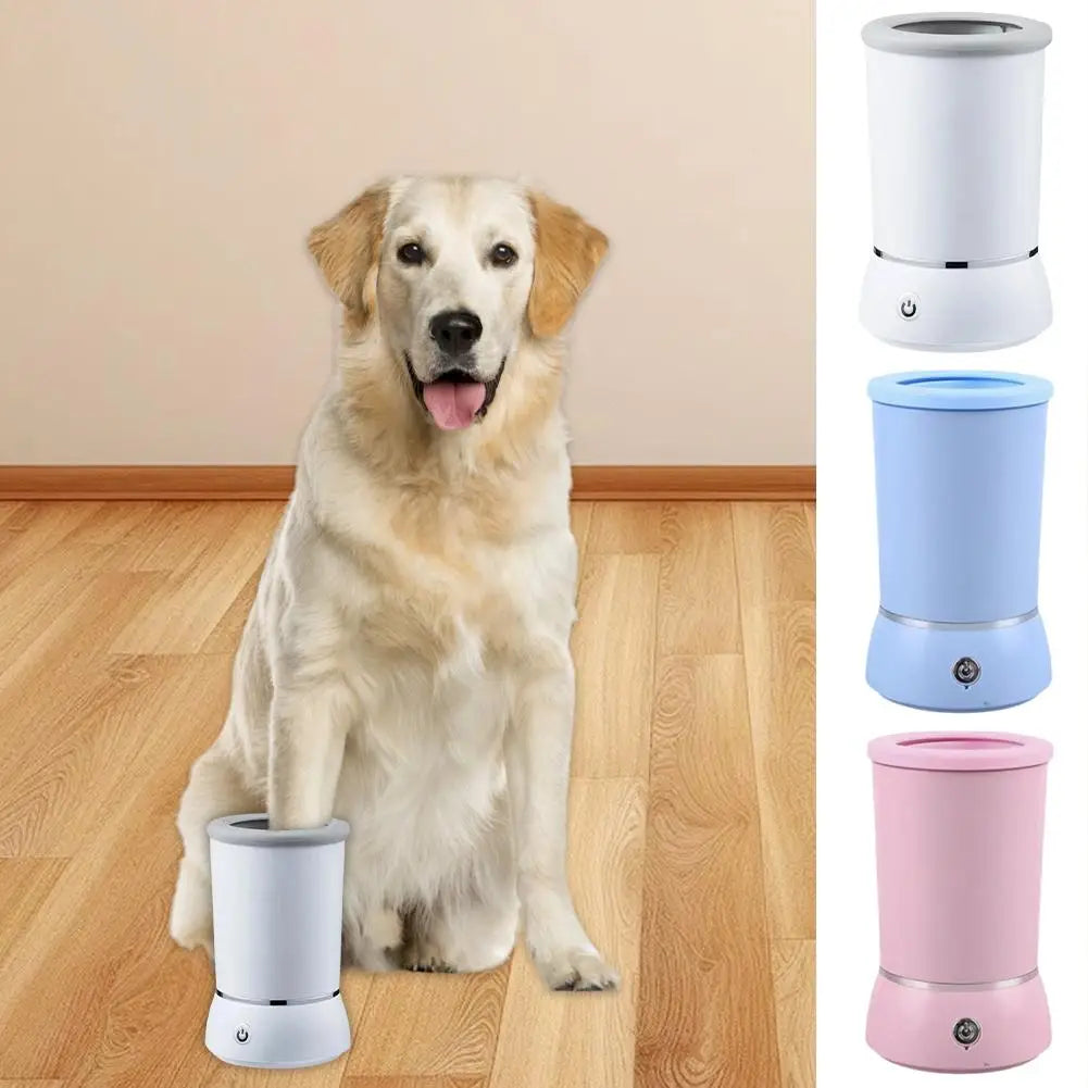 Fully Automatic Smart Pet Foot Washing Cup Low Noise Foot Clean Paw Pet Electric Dog Cleaner Cleaner USB Quick N6F7 Mike's mixed store