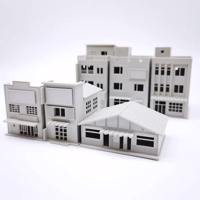 64 87 150 N Scale Japanese Architectural Model Sand Table Plastic Assembly Model for The Nagoya Hut Scene  Resin Toys