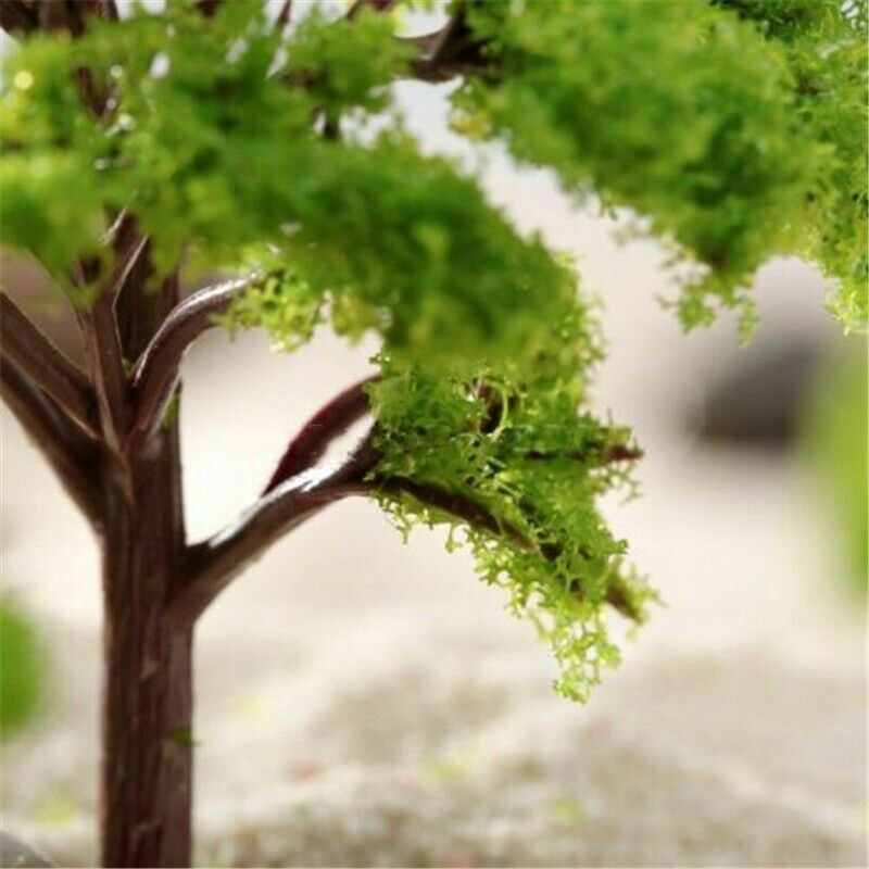 10pcs 4-12cm HO OO Scale Model Trees Train Railroad Layout Diorama Wargame Scenery Miniature Tree Decoration