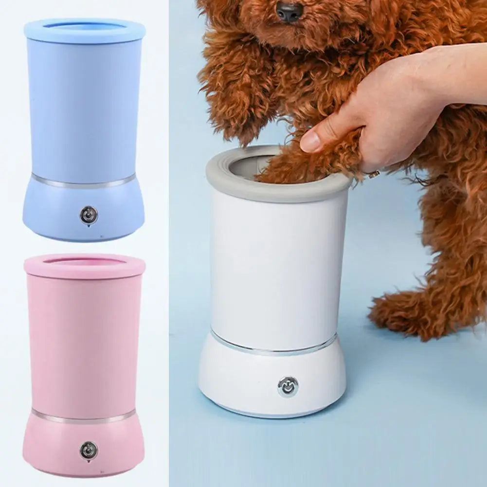 Fully Automatic Smart Pet Foot Washing Cup Low Noise Foot Clean Paw Pet Electric Dog Cleaner Cleaner USB Quick N6F7 Mike's mixed store