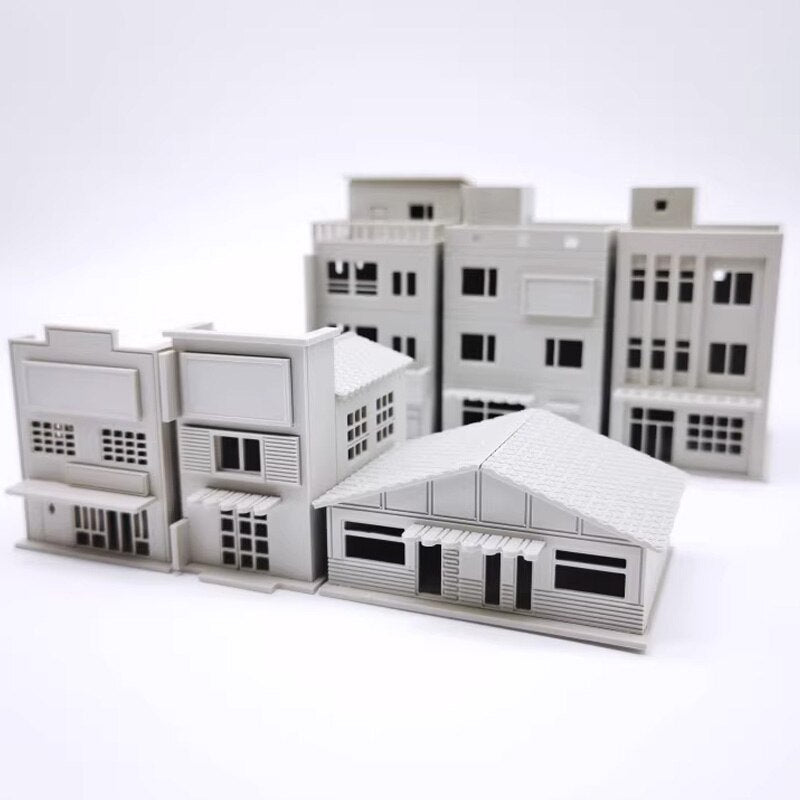 64 87 150 N Scale Japanese Architectural Model Sand Table Plastic Assembly Model for The Nagoya Hut Scene  Resin Toys