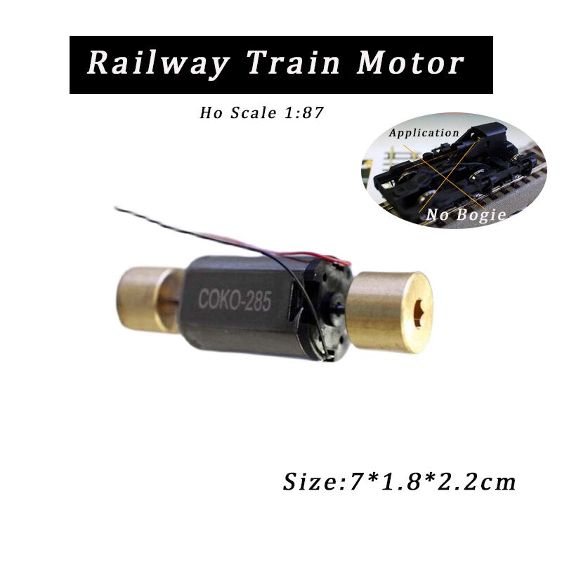 Ho Scale 1:87 Chassis Bogie Model DC 9V Universal Train Undercarriage Kit DIY Modeling Railway Train Accessories Without Motor