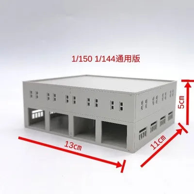 1/87 HO 1/100 1/150 N  Scale Sand Table Factory Building Model Train Plastic Assembled Scene Architecture Decoration Kits