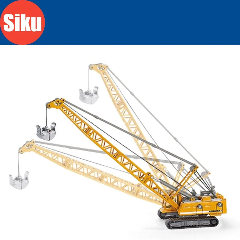 Cable Excavator Crusher Crane Truck Siku 1891 Toy Car For Children 1/87 Model Diecast Zinc Alloy Engineering Miniature Gift Boys