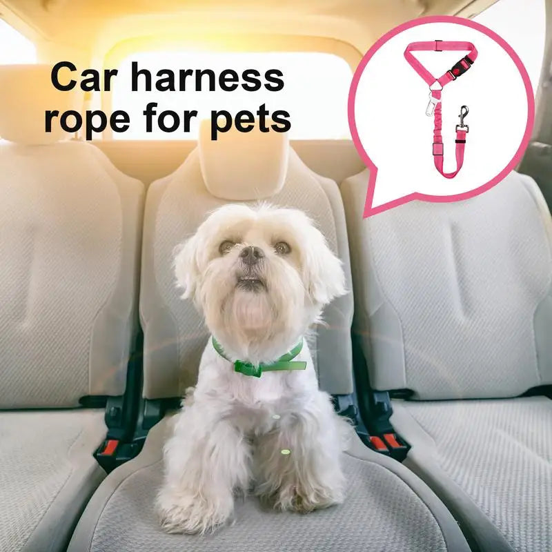 Dog Car Harnesses Safety Belt Strap For Dogs And Cats Portable Headrest Dog Car Harness Cat Safety Seat Belt Strap For Small