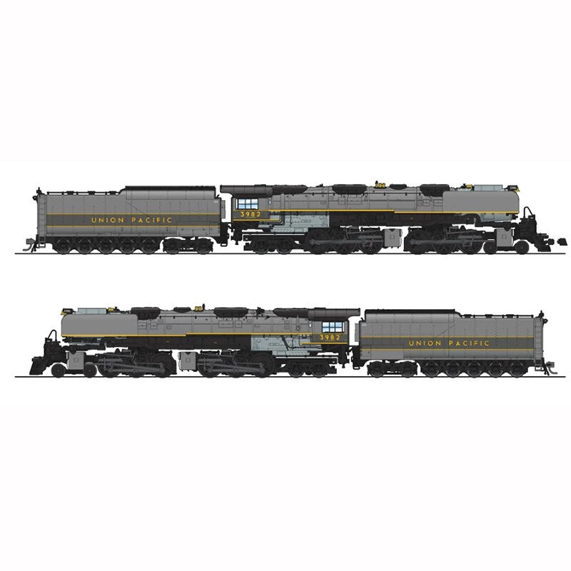 BLI Train Model 1/87 HO Challenger 4-6-6-4 Steam Locomotive Alloy Digital Sound Effect Smoke Rail Car Toy Birthday Gift