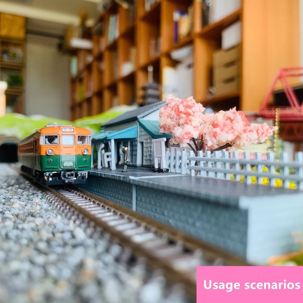 HO1:87 model train track rail 50 cm cement 1pc/2pcs/5pcs Model Train Flexible Rail with Sleeper HO Scale 50cm HP17HO