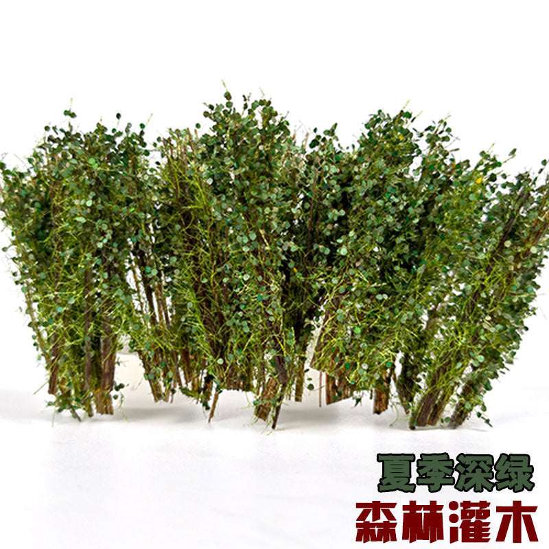 Simulation Forest Bush Model Military Sand Table Scene Layout Railway Train Building Landscape Diorama Materials