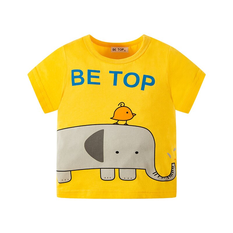 Summer Cotton Boys T-Shirt Kids Shirts Baby Boys Casual Short Sleeve Car Print T-shirt For Boy Children Toddlder Tee Shirts Tops