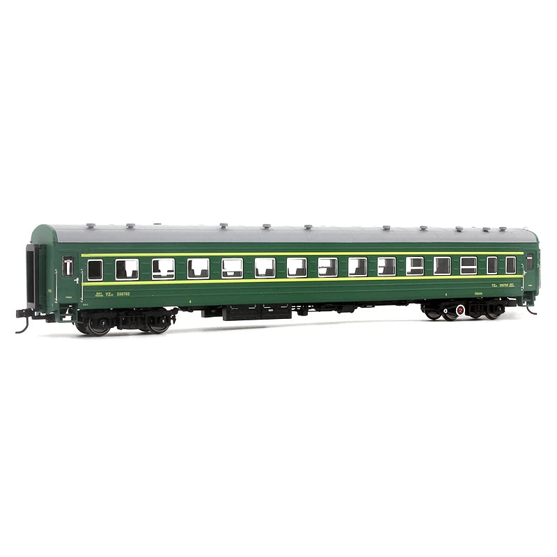 1/87 HO Scale YZ22 Passenger Car Model for China Railway Hard Seat (Green Train)  Finished product collection model