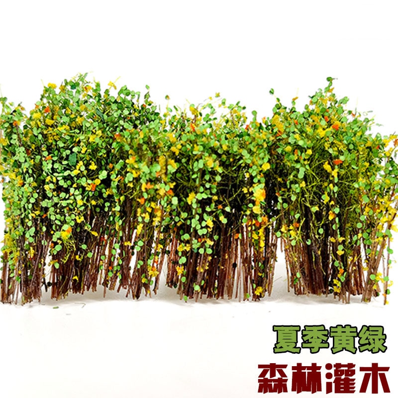 Simulation Forest Bush Model Military Sand Table Scene Layout Railway Train Building Landscape Diorama Materials