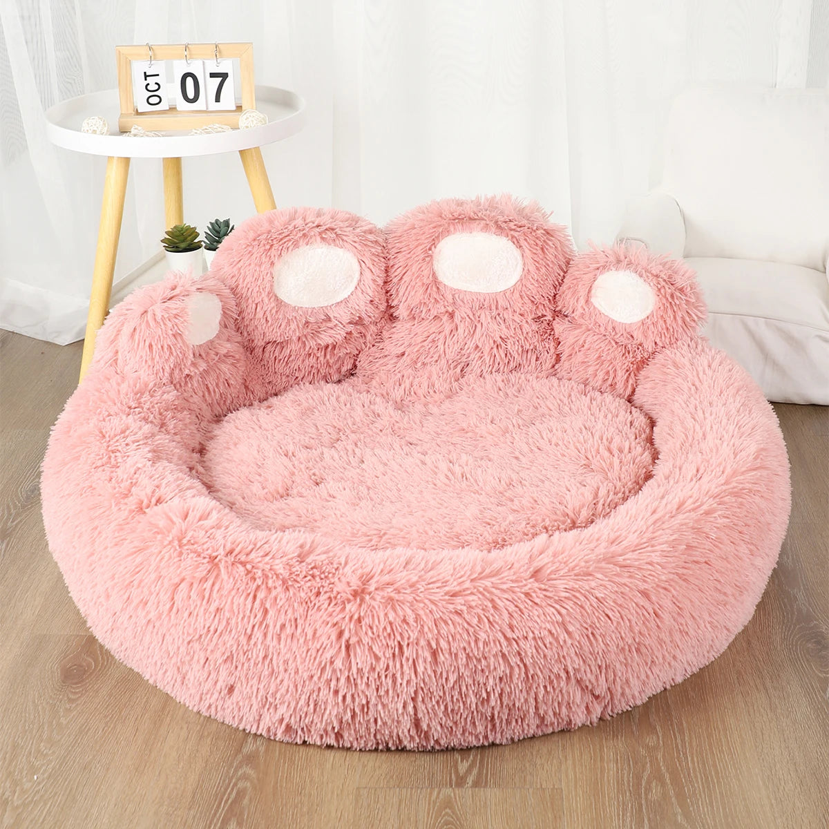 Fluffy Dog Bed Large Pet Products Dogs Beds Small Sofa Baskets Pets Kennel Mat Puppy Cats Supplies Basket Blanket Accessories Mike's mixed store