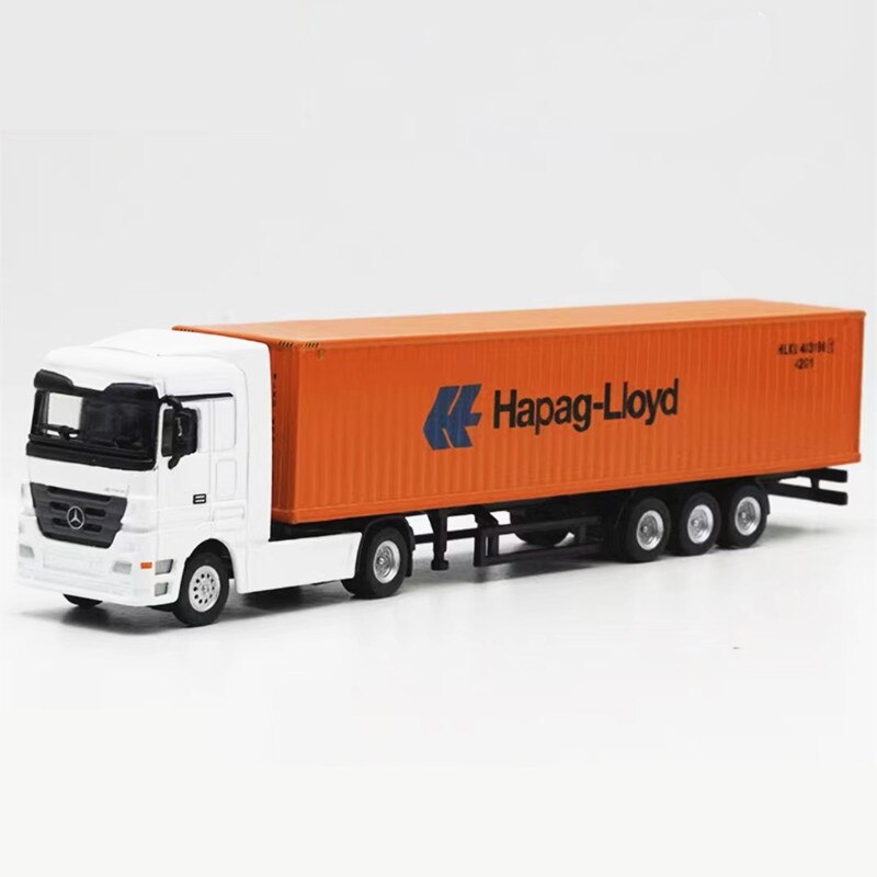 1:87 Alloy innovative logistics model container truck Model toy car