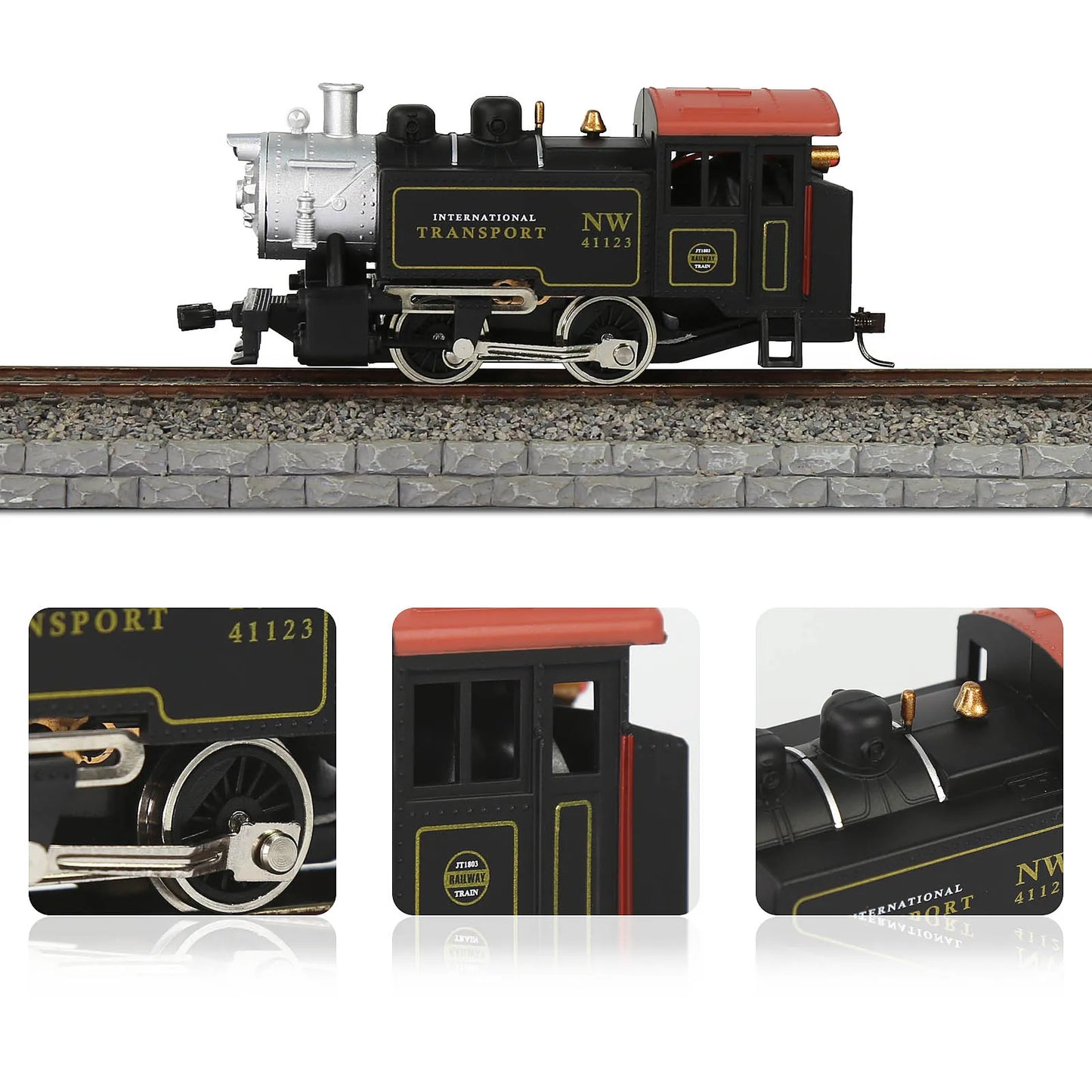 Evemodel HO Scale 1:87 Model Steam Locomotives for Model Trains HCT8701BL