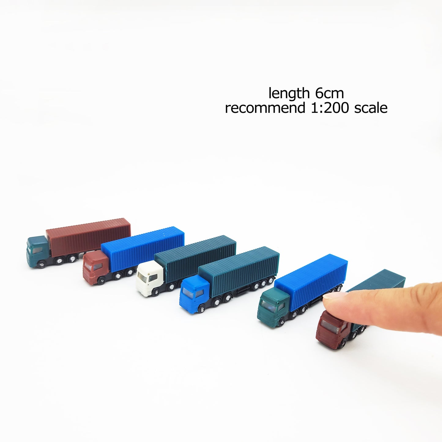 2pc Model Truck 1:87 1:100 1:150 1:200 scale Container Building Train Layout Set model train HO/TT/N scale railway modeling