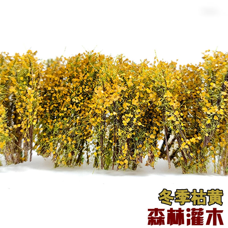 Simulation Forest Bush Model Military Sand Table Scene Layout Railway Train Building Landscape Diorama Materials