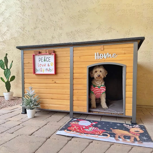 Large Dog House 100% Insulated Dog Kennel with Liner for Winter,Waterpoof for Outdoor & Indoor Use. Mike's mixed store