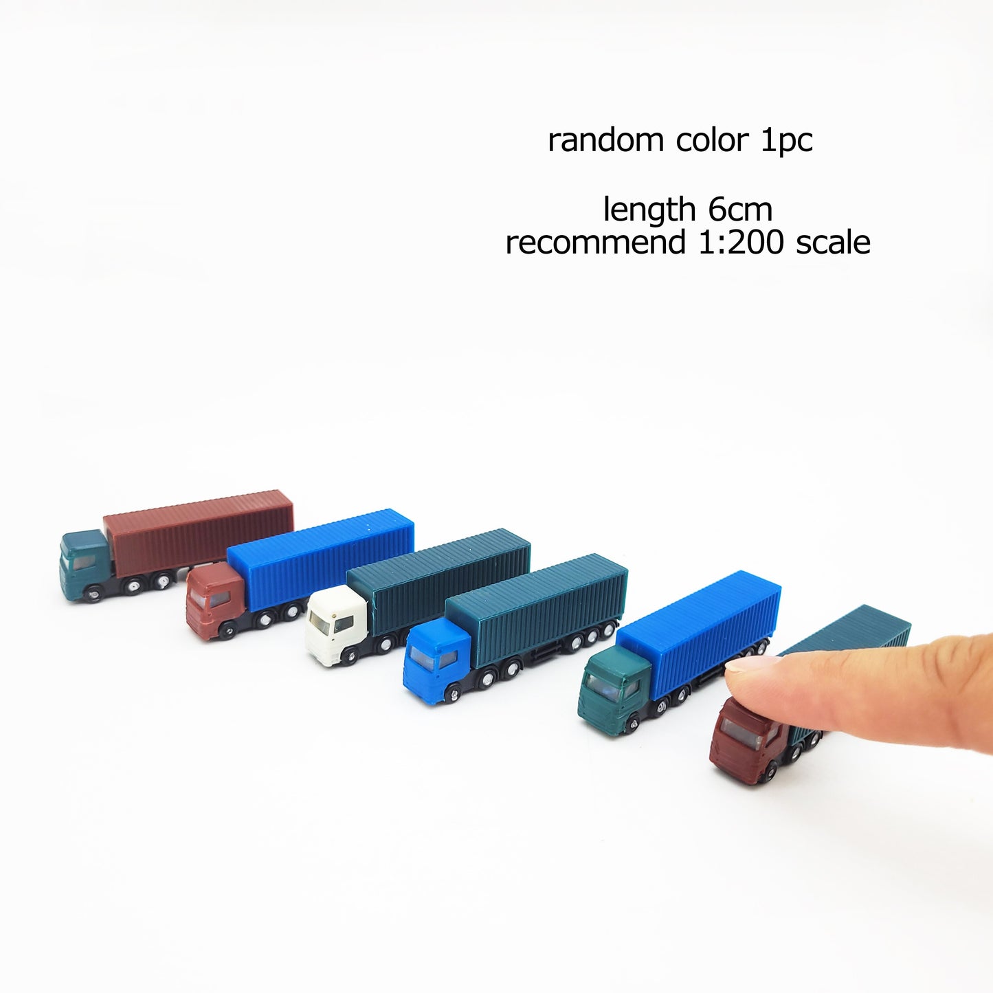 2pc Model Truck 1:87 1:100 1:150 1:200 scale Container Building Train Layout Set model train HO/TT/N scale railway modeling