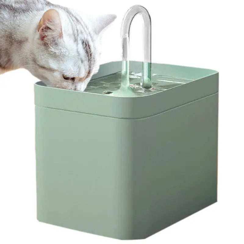 Pet Fountain 1.5L Ultra Silent Automatic Pet Water Fountain Rechargeable Safe Water Fountain For Cats Small Dogs And Birds