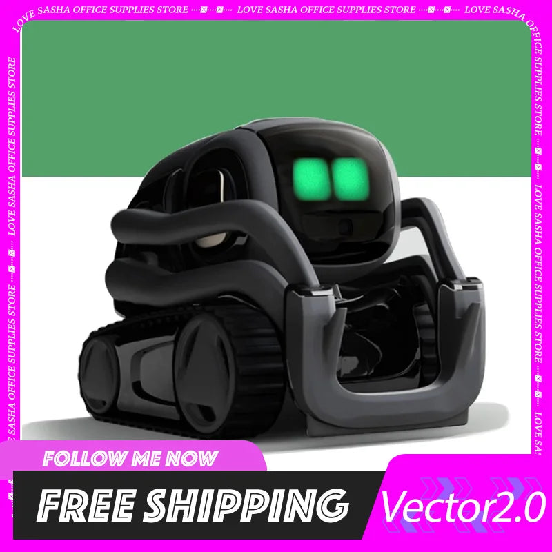 Vector2.0 Smart Robot Electronic Pet Sequence Emotional Ai Robot Machine Weather Alarm Clock 1080p Robots Compatible Home Gift Mike's mixed store