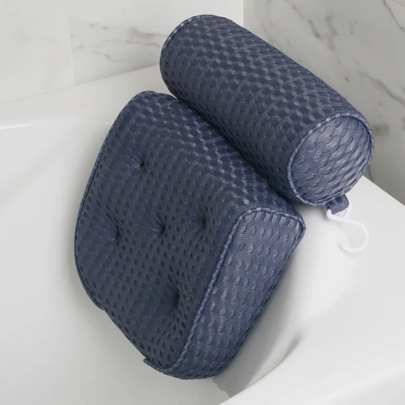 Bath Pillow for Bathtub Support Neck,Head and Back with Non-Slip Suction Cups air mesh Mike's mixed store