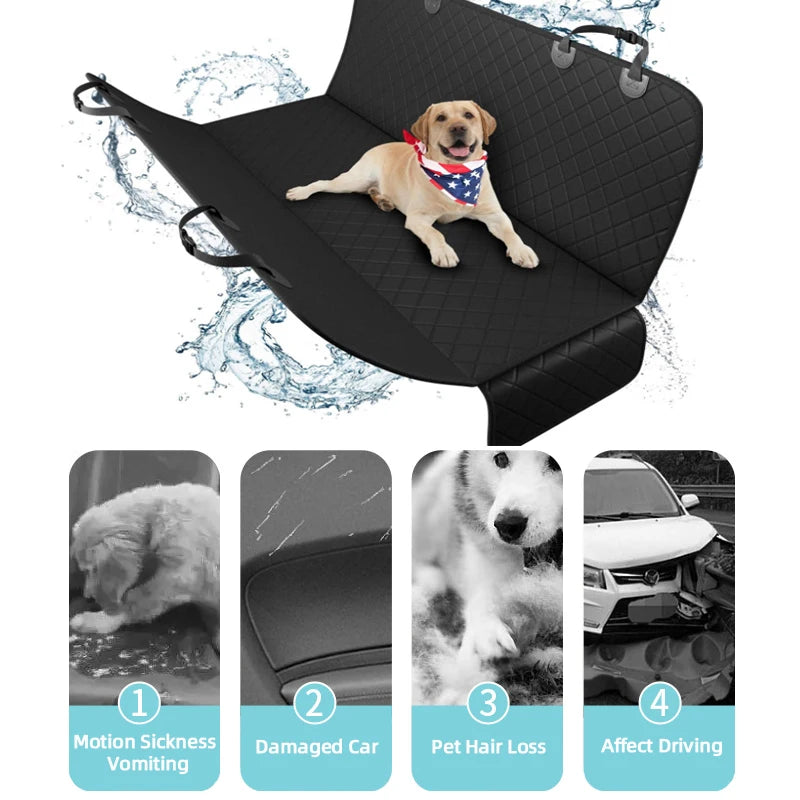 Dog Car Seat Cover Waterproof Pet Travel Dog Carrier Hammock Car Rear Back Seat Protector Mat Safety Carrier For Dogs Safety Pad Mike's mixed store