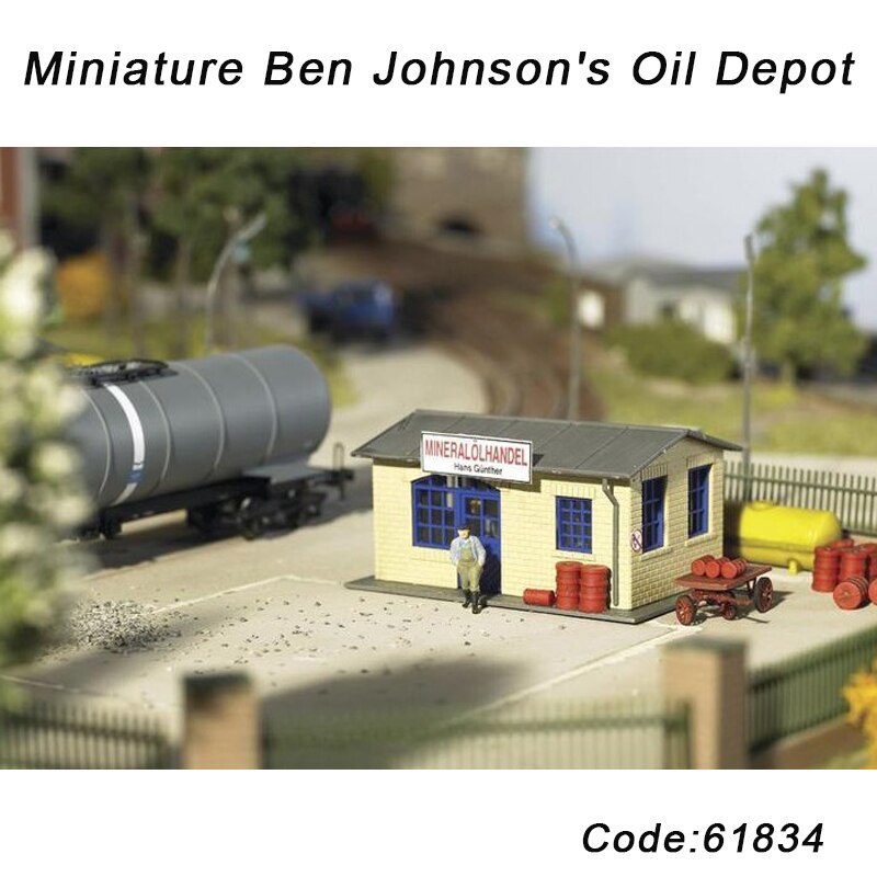 HO 1:87 Scale PIKO Oil depot Assembled Plastic Toys 61834 For Railway Train Layout