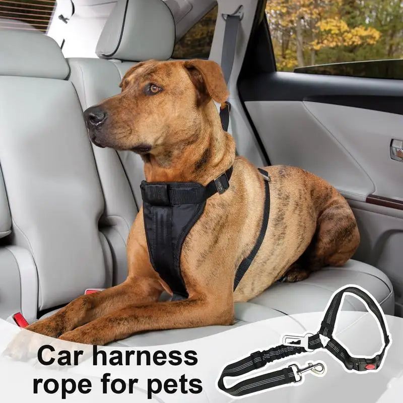 Dog Car Harnesses Safety Belt Strap For Dogs And Cats Portable Headrest Dog Car Harness Cat Safety Seat Belt Strap For Small