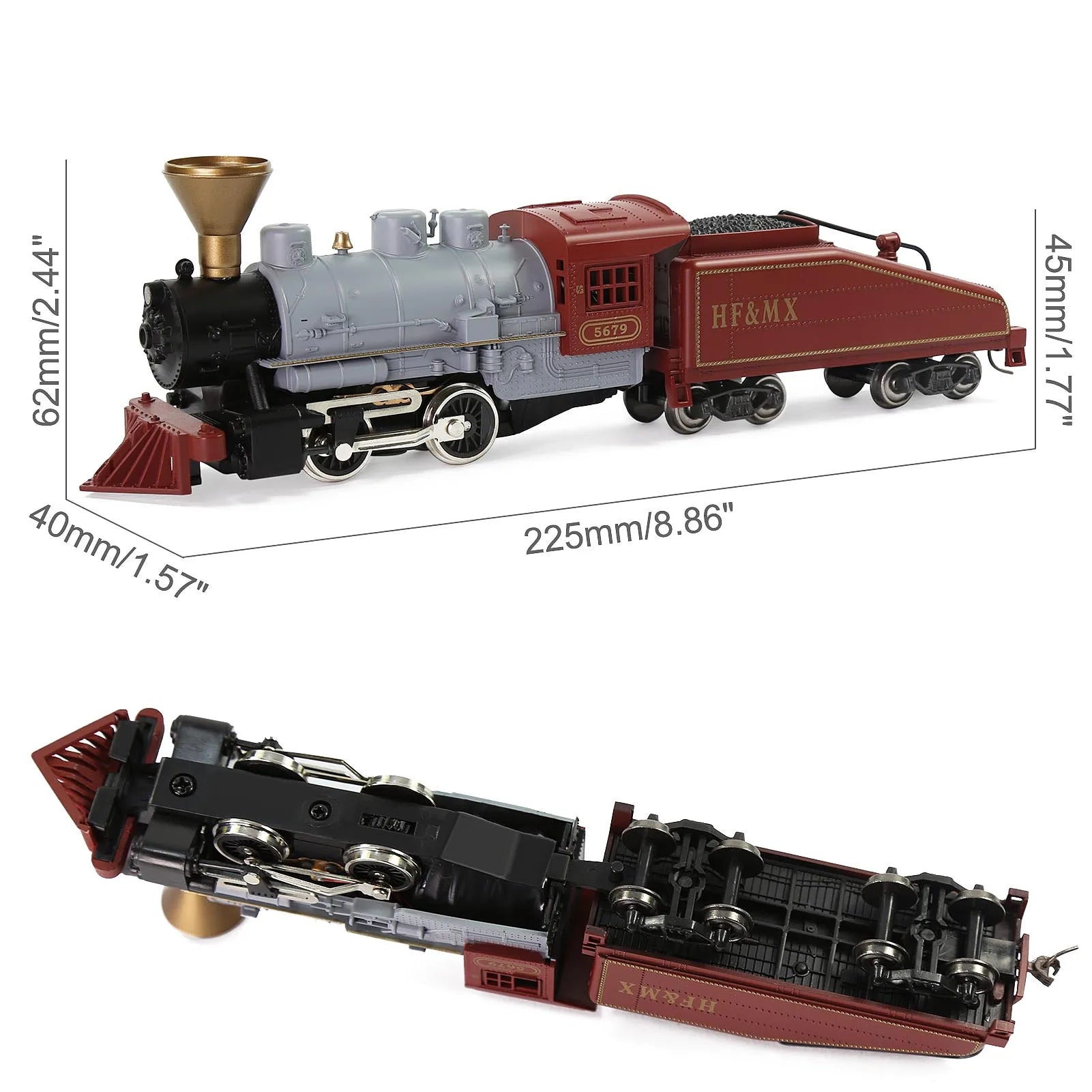 Evemodel HO Scale 1:87 Model Steam Locomotives Old Time "Fat Boy" for Model Trains HCT8703RGr Mike's mixed store