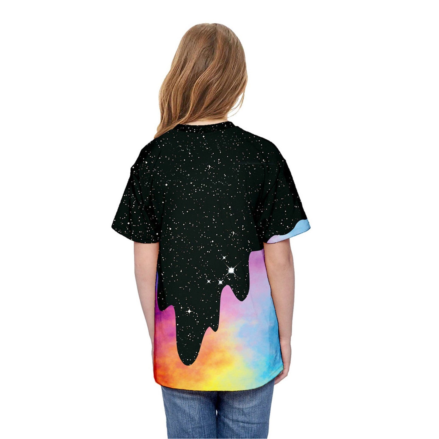 5-14Y Summer Teen T-shirt Kids Girls Boys 3D Print Children's Short Sleeve Blouse Tops Fashion T-Shirt Casual Clothes футболка