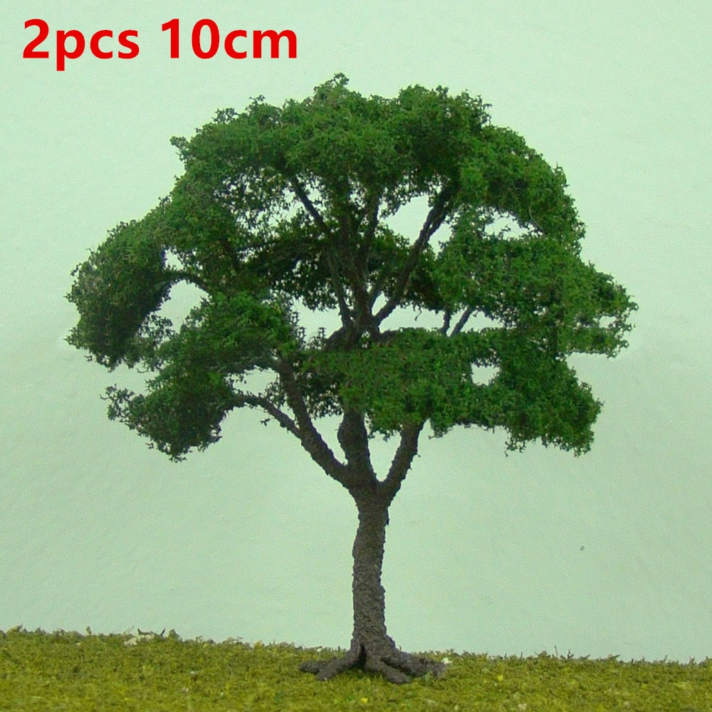 20/70pcs Plastic Model Train Artificial Miniature Tree Scenery Railroad Decoration Building Landscape Accessories Toys for Kids