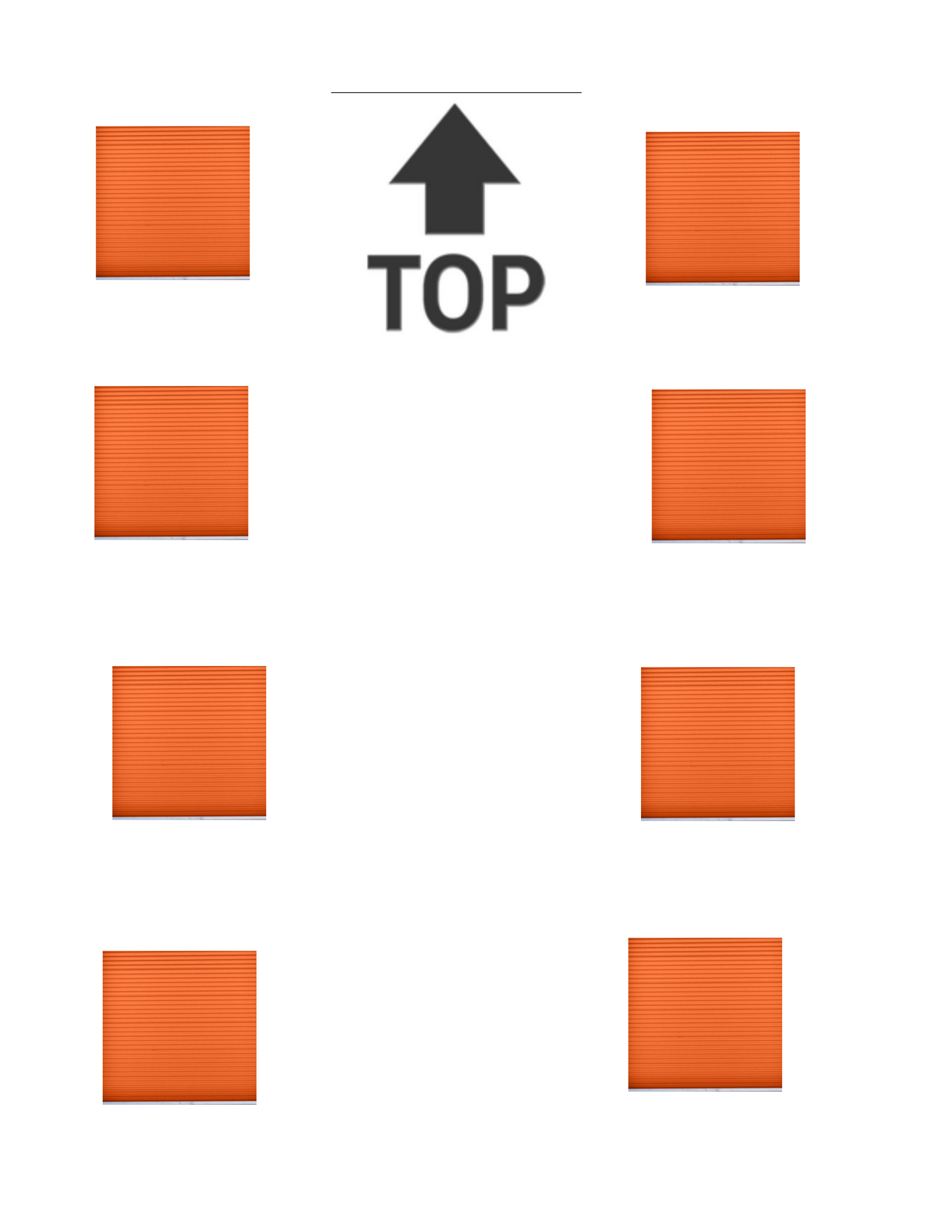 HO scale 10 x 10 orange roll  up doors, digital download