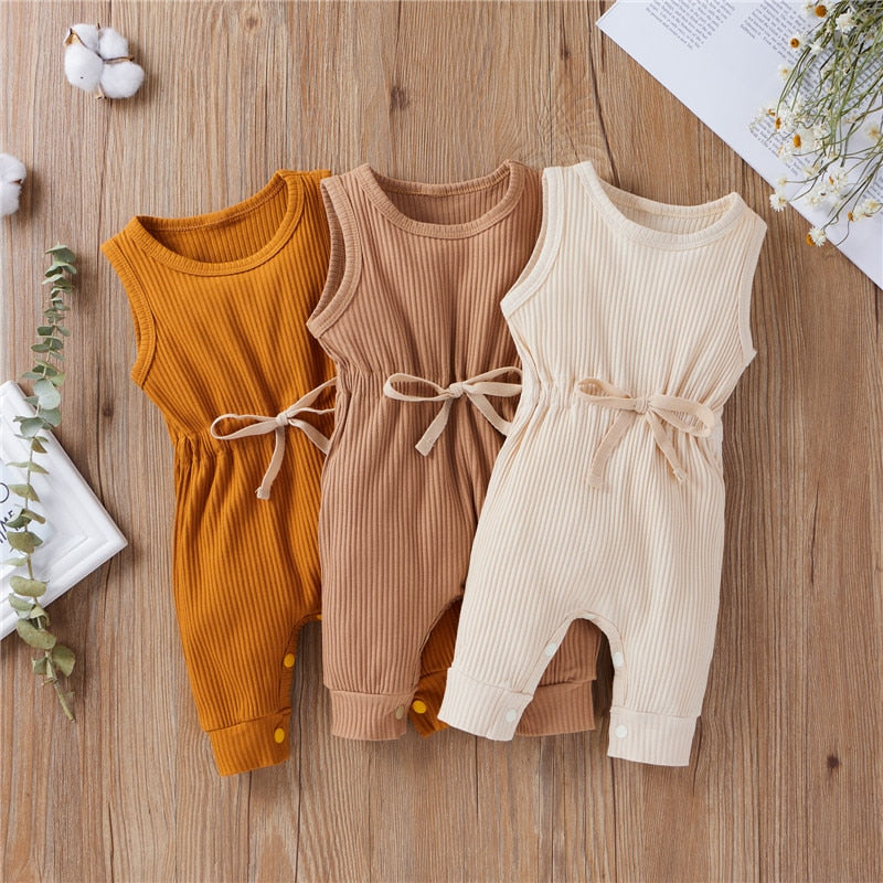 3M -18M Sleeveless Cotton Jumpsuit