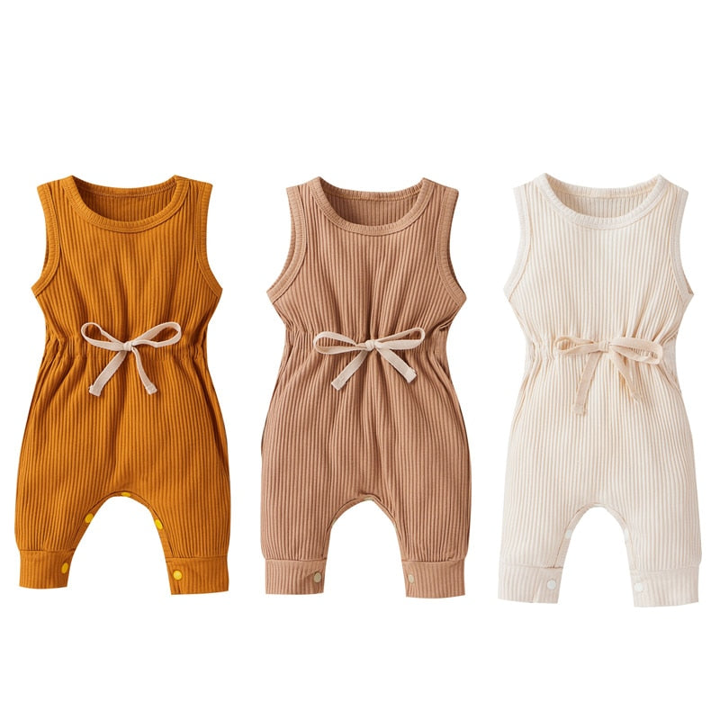 3M -18M Sleeveless Cotton Jumpsuit