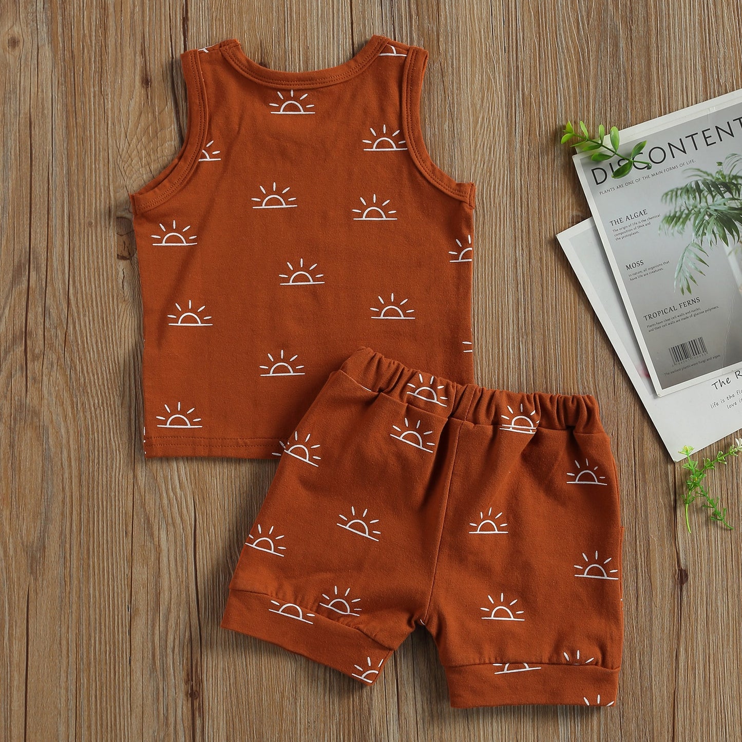 6M - 3T Sleeveless Pullover Top and Shorts Set