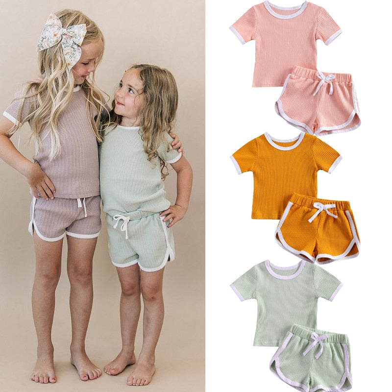 6M -3T Girl 2Pcs Short Set