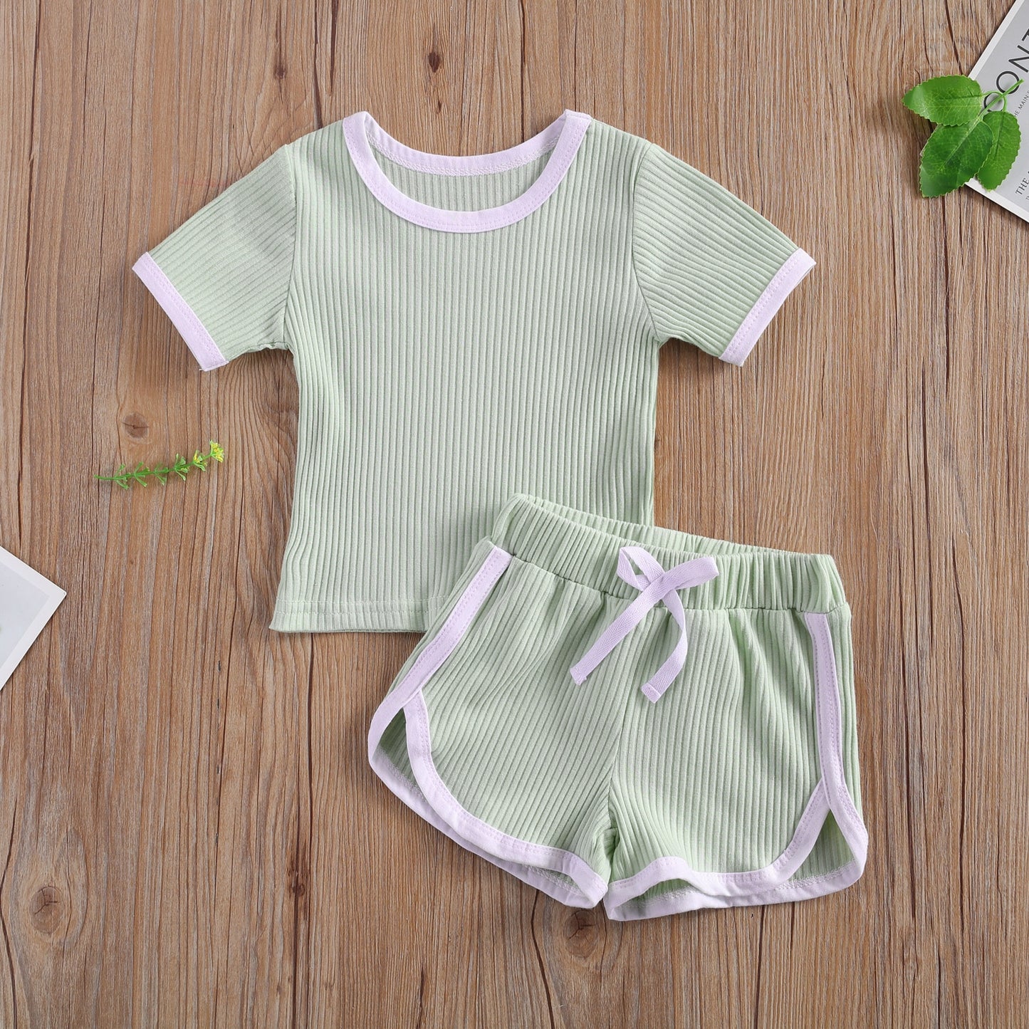 6M -3T Girl 2Pcs Short Set