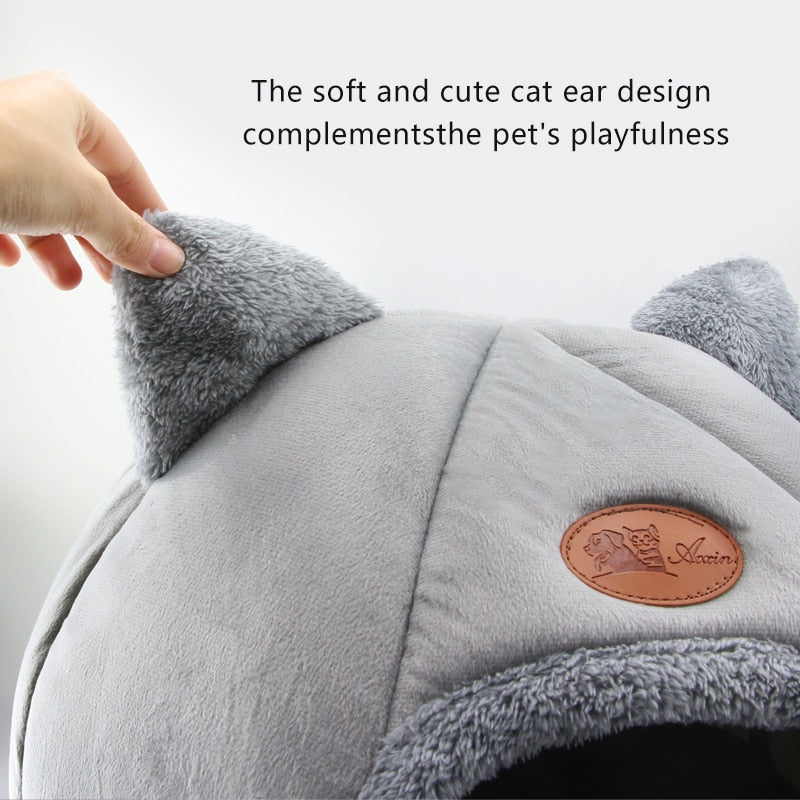 Cute Sleep Comfort Cat Cave Bed