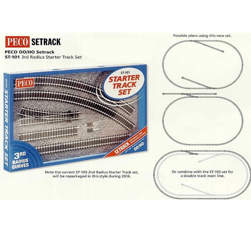 1/87 SCALE PECO ST-101 R3 Track Set